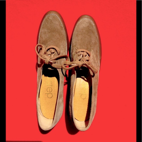 NIB VINTAGE BUTTERY SOFT SUEDE WEDGE SHOES - Picture 6 of 6